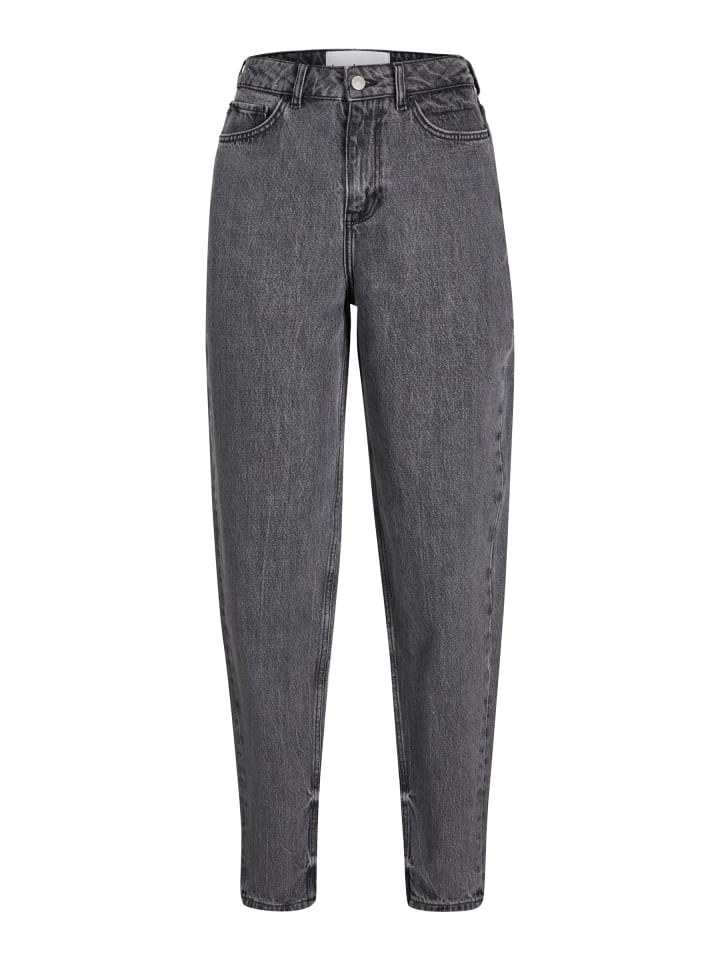 Mom Jeans in Grey Denim