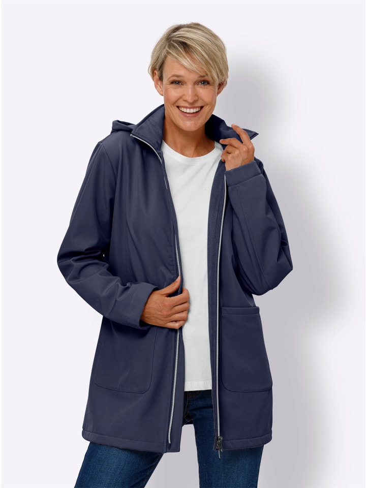 Softshell-Jacke in marine