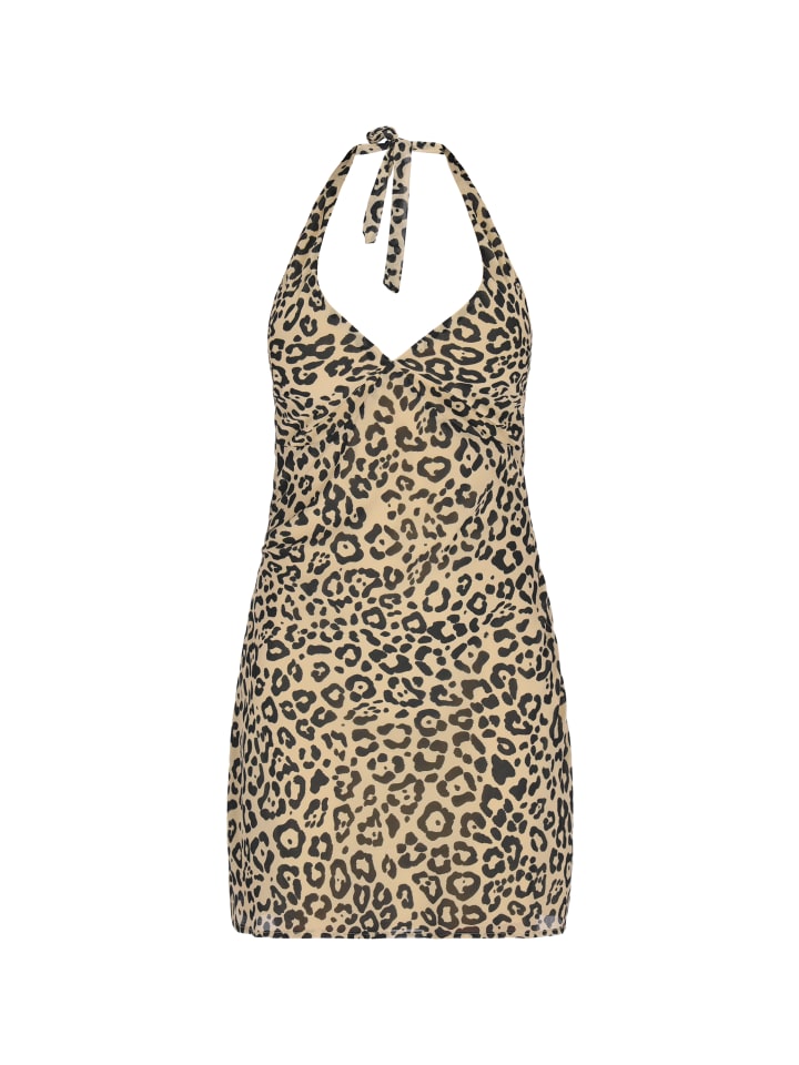 Women Dress in beige black
