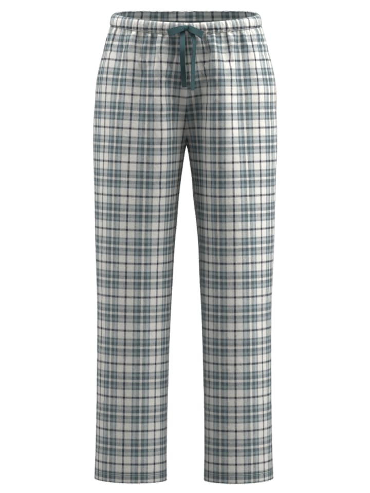 Lange-Hose Zamora in grün-mittel-Karo