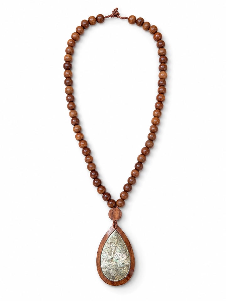 Lange Kette " Luna " in braun