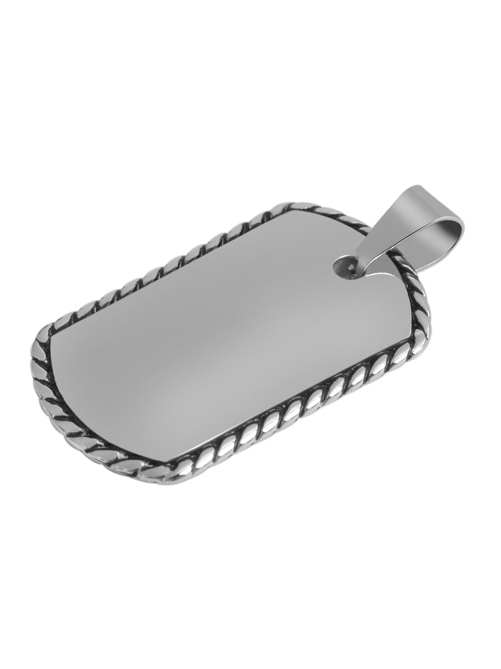 Unisex Anhänger aus Edelstahl in silber