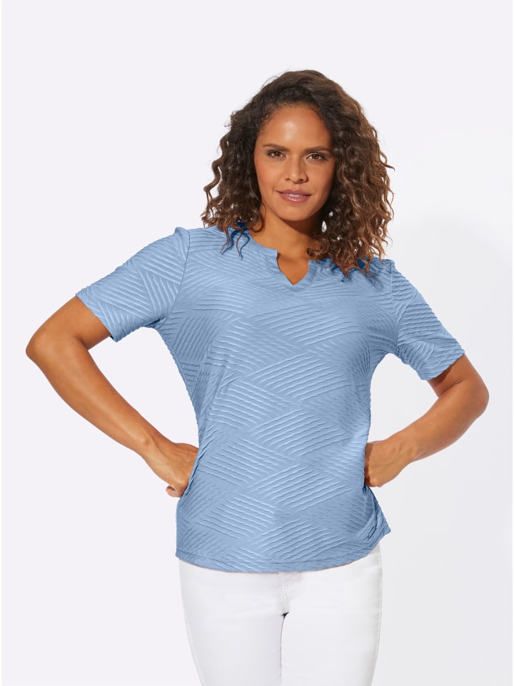 Shirt in eisblau