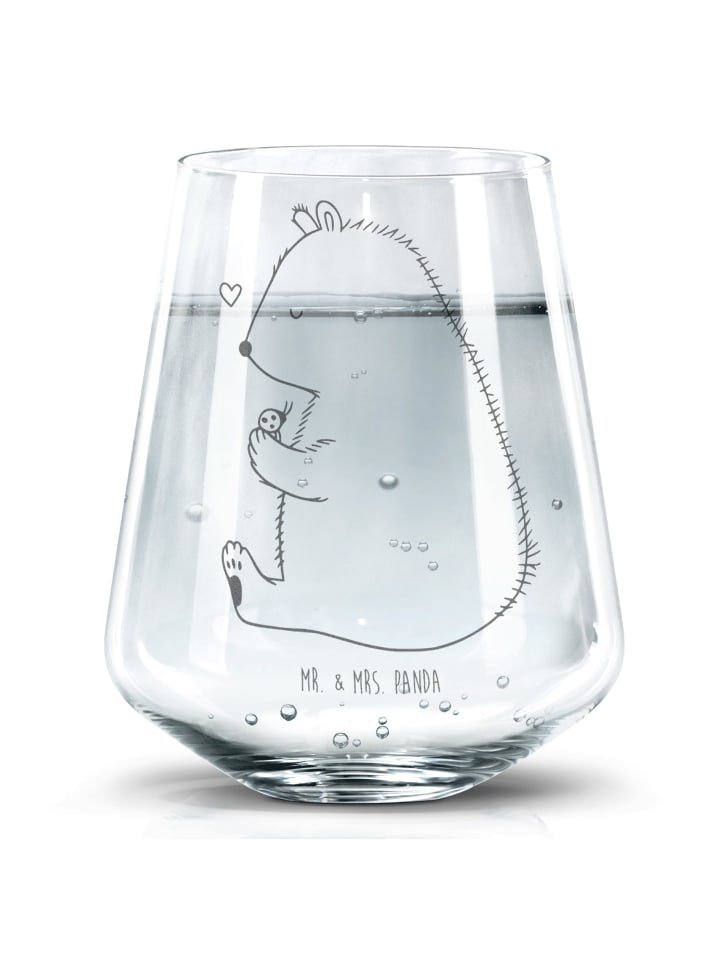 Becherglas Bär Marienkäfer ohne Spruch in Transparent
