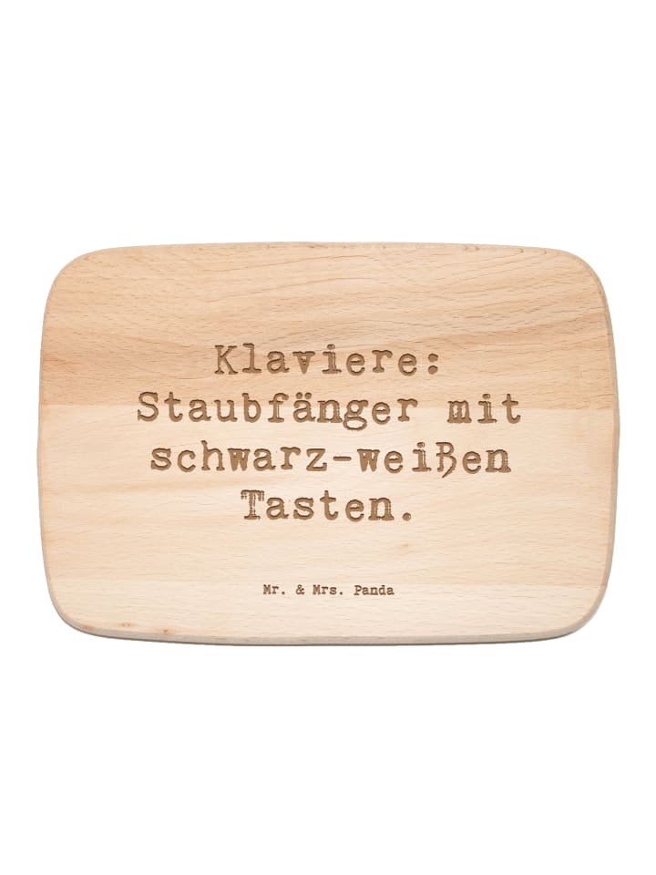 Schneidebrett Holz Spruch Klavier Staubfänger m... in Transparent