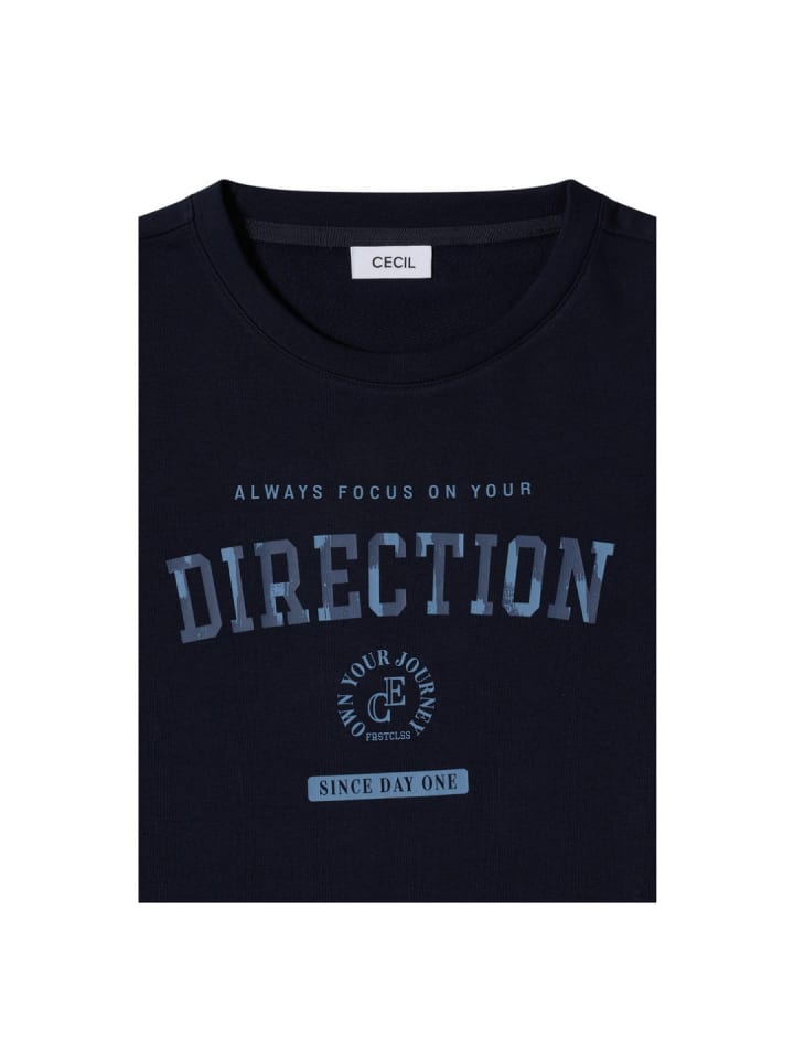 Langarmshirt in urban dark blue