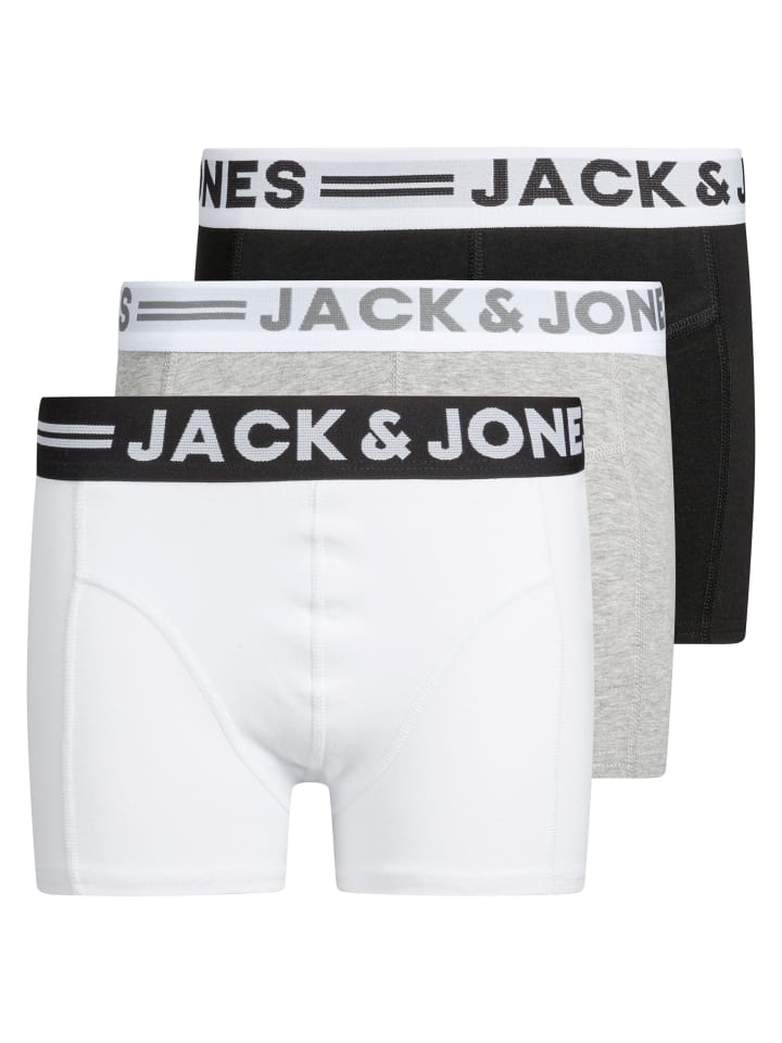 3er Pack Boxershorts in light grey melange