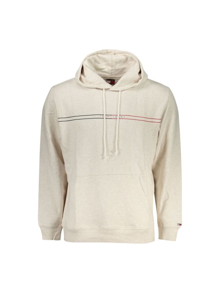 Beige Baumwolle Herren Hoodie