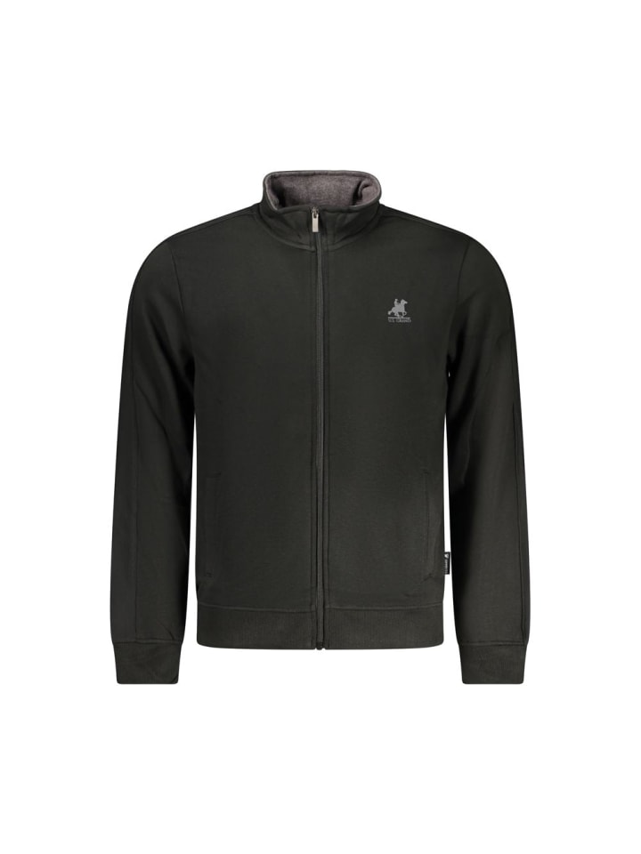 Schwarz Baumwolle Herren Sweatshirt