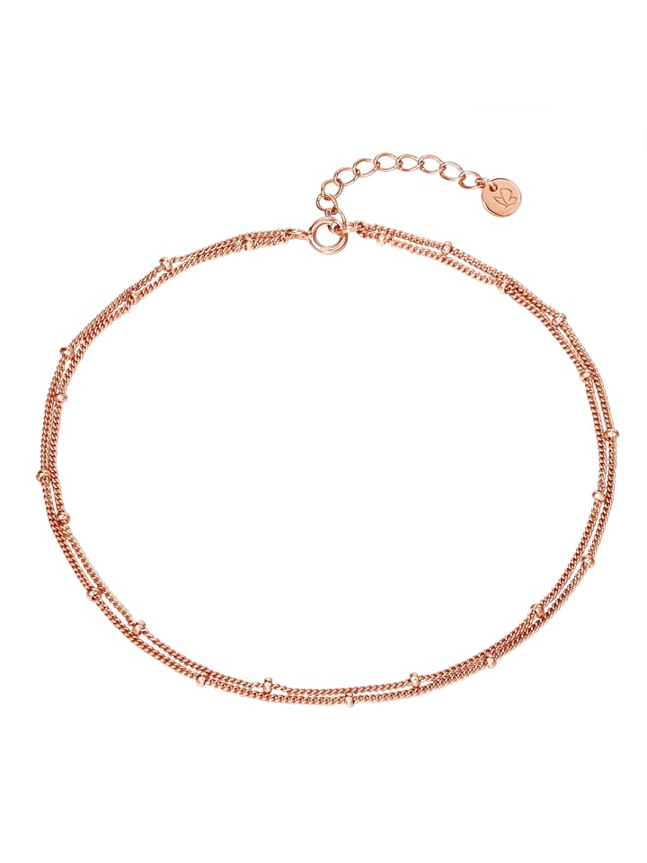 Fusskette aus Sterling Silber in roségold