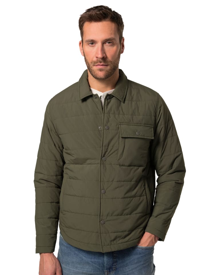 Übergangsjacke in dunkles olive
