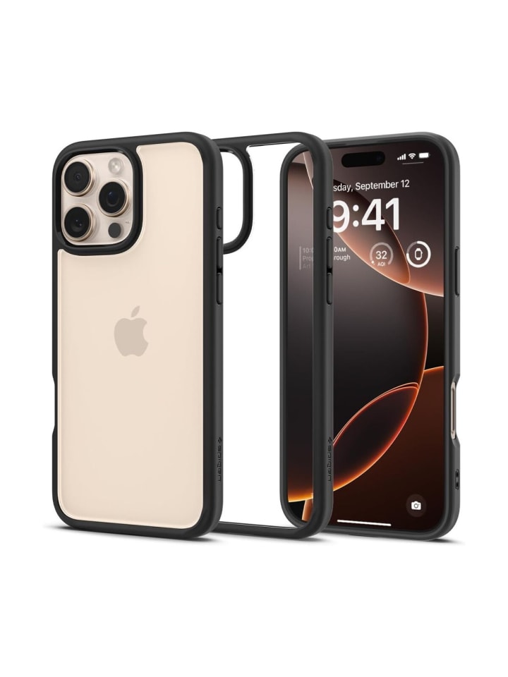 Spigen Ultra HybridHülle iPhone 16 Pro Max Mattschwarz in Schwarz