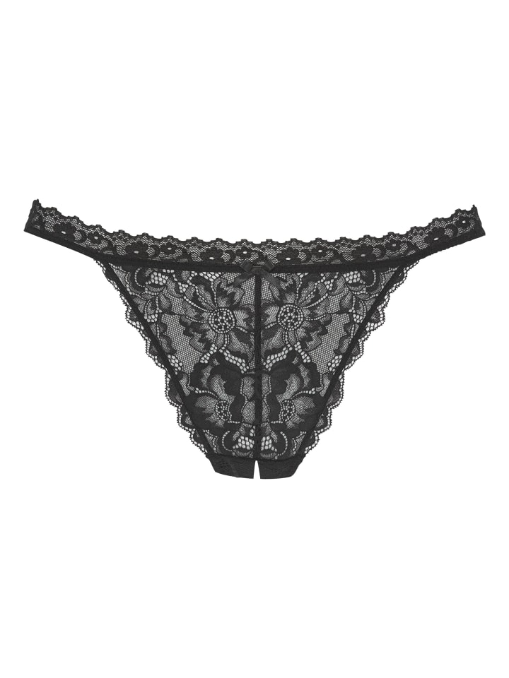 Tanga-Ouvert in schwarz
