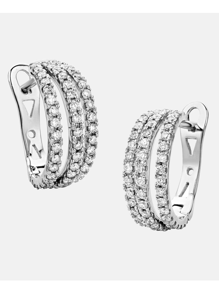 Ohrringe aus 750 Weißgold mit Diamant