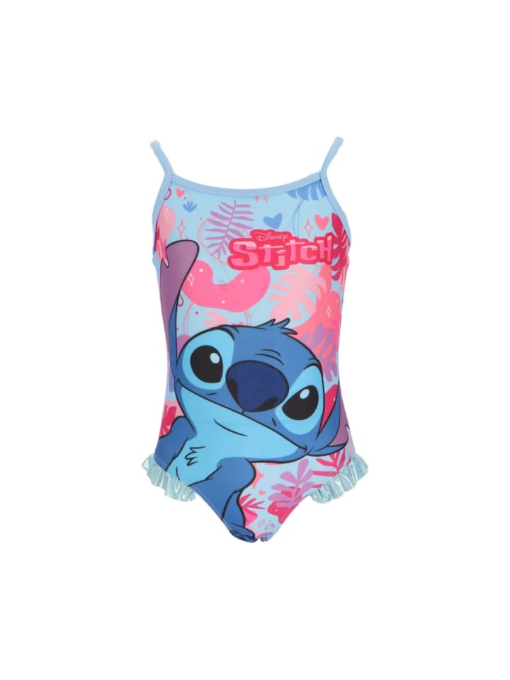 Lilo & Stitch Kinder Badeanzug Einteiler – Schwimmbad-Badeanzug in Blau