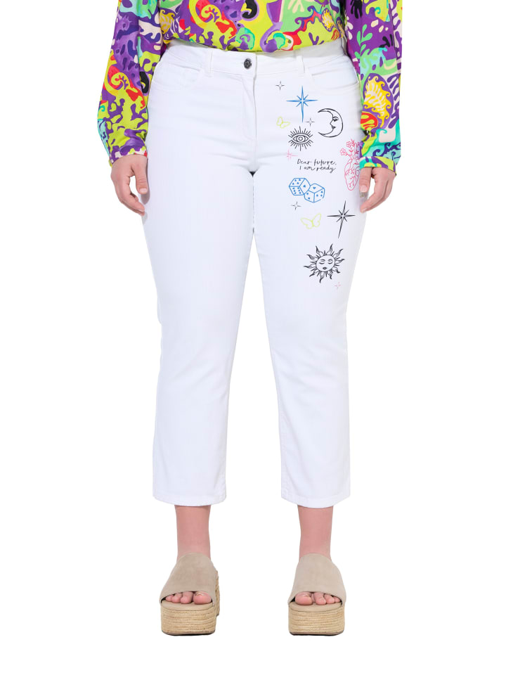 Jeans in schneeweiß