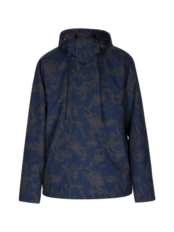 Herren Schlupfjacke in Dunkelgrau Marine Camouflage
