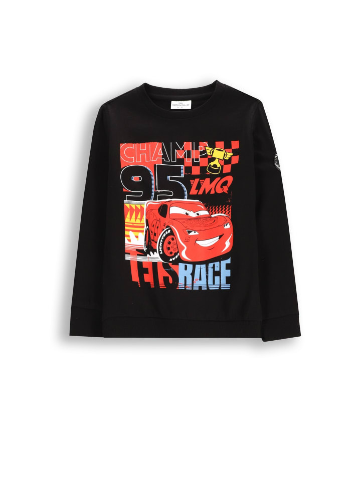 Langarm-T-Shirt in schwarz