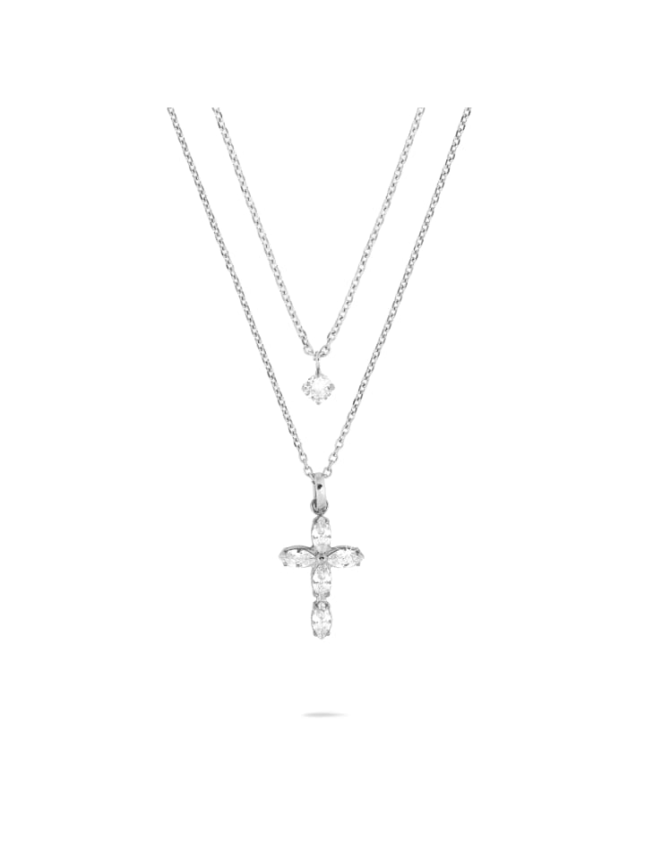 Schmuck-Set Cross in silber