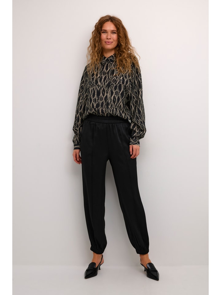 Casual Hose KAingrid Loose fit in Black Deep