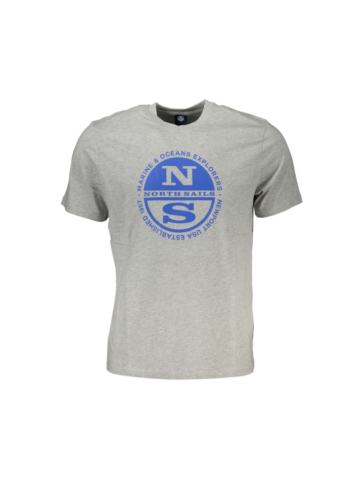 Grau Baumwolle T-Shirt