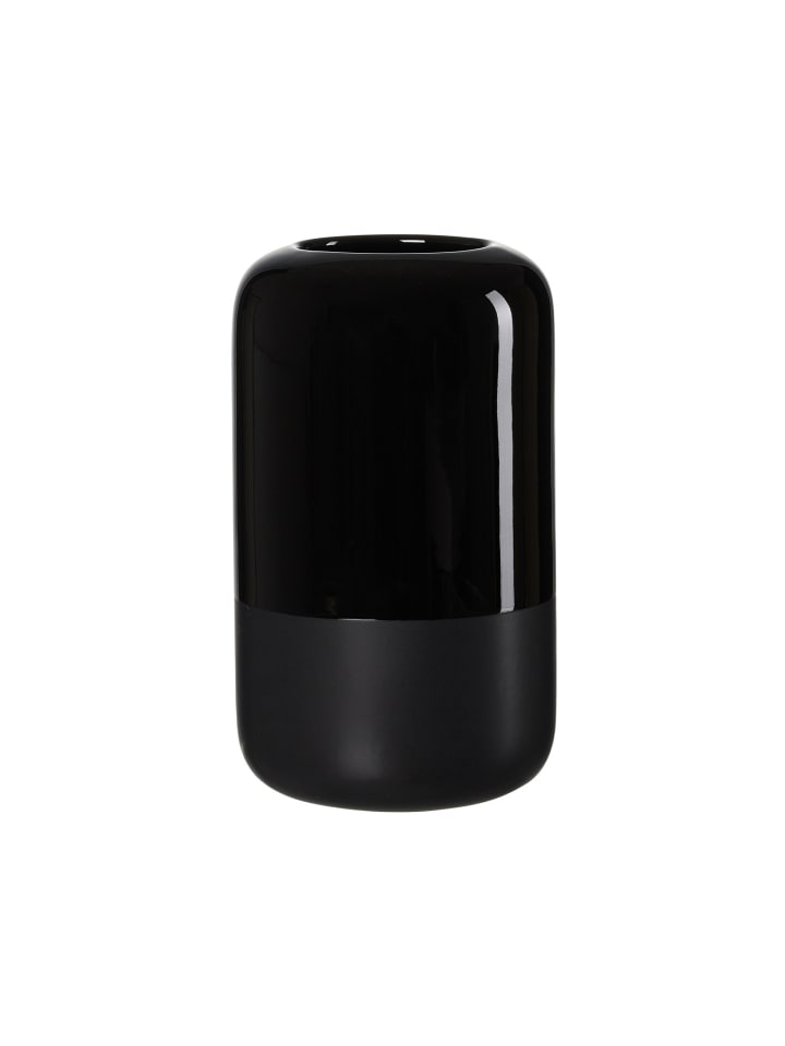 Vase Dome in Schwarz 25 cm