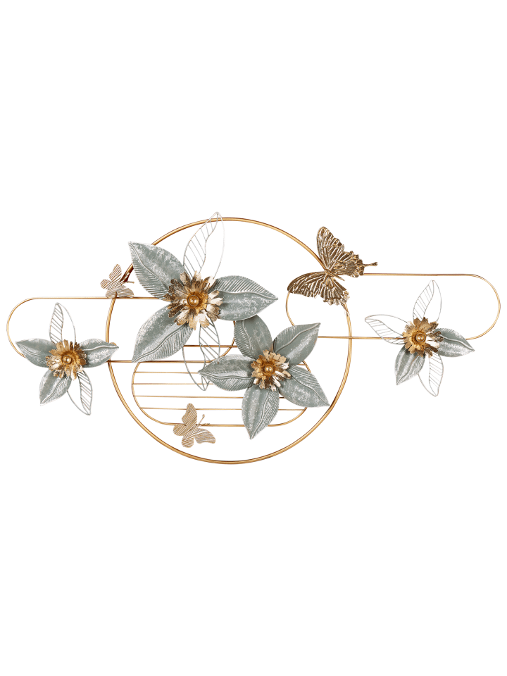 Wandobjekt TANTALUM in Gold - (W) 117 x (H) 59 x (L) 4 cm Horizontal