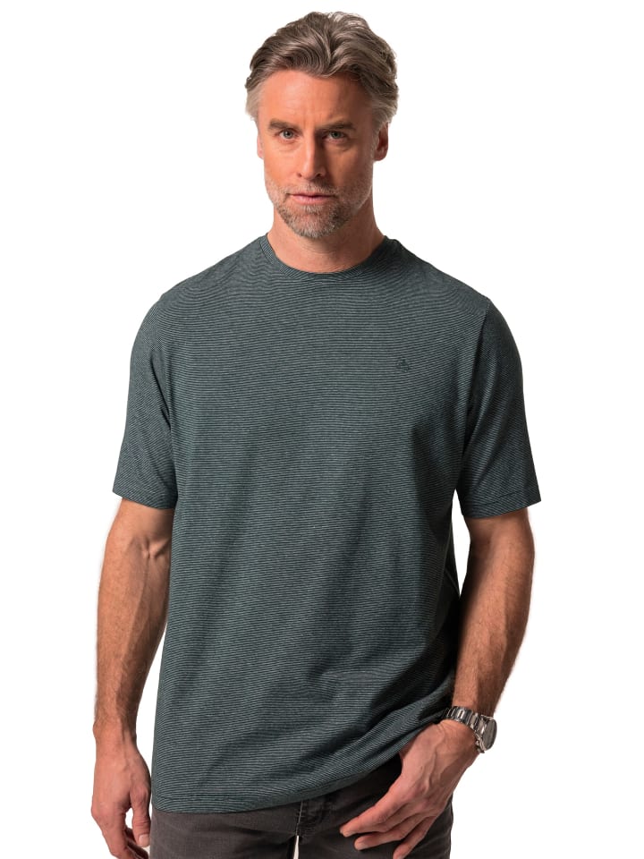 Kurzarm T-Shirt in dschungel grün