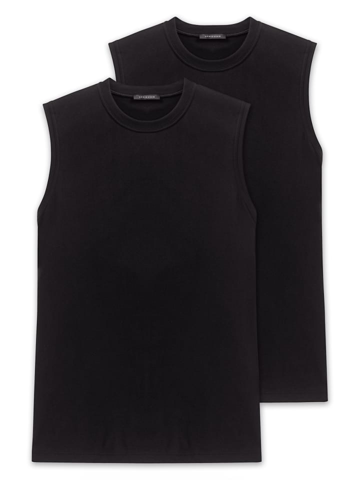 Unterhemd Shirt 0/0 - American T-Shirt in Schwarz