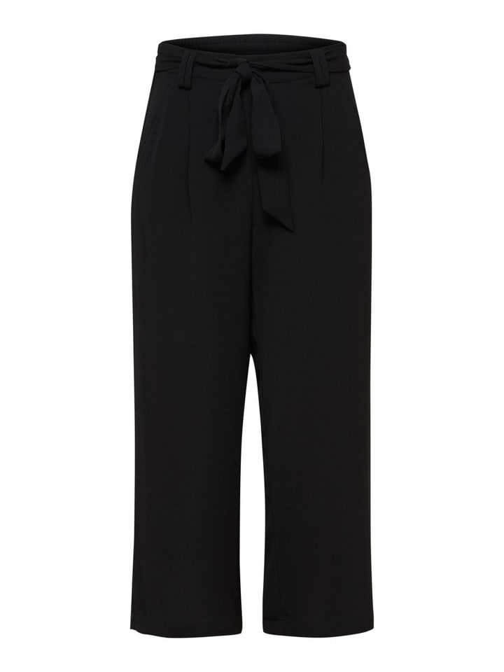 Lockere 3/4 Culotte Stoffhose ONLWINNER in Schwarz