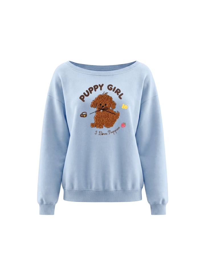 Women Sweatshirt in Light Blue