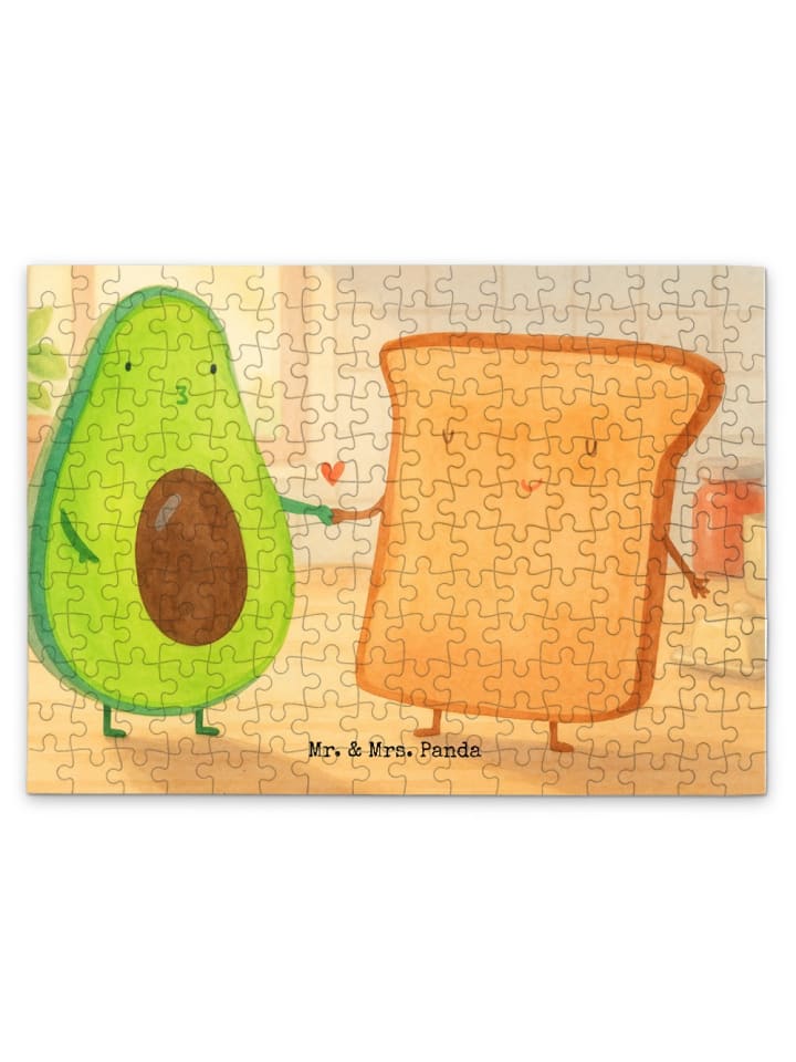 Puzzle Avocado Toast Design ohne Spruch in Weiß