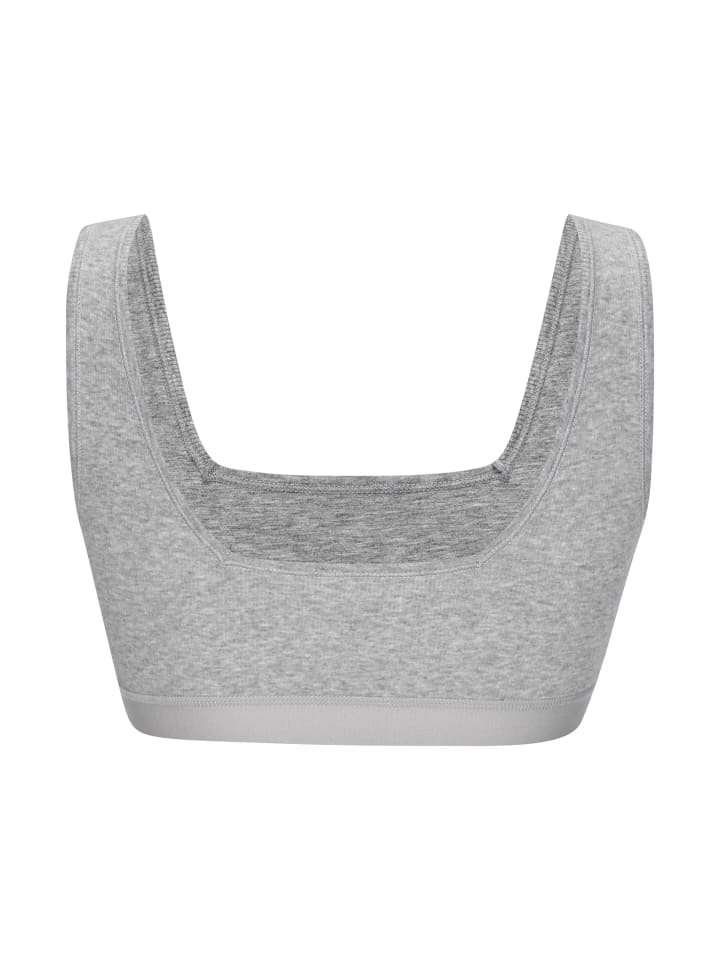 Bustier in grau-meliert