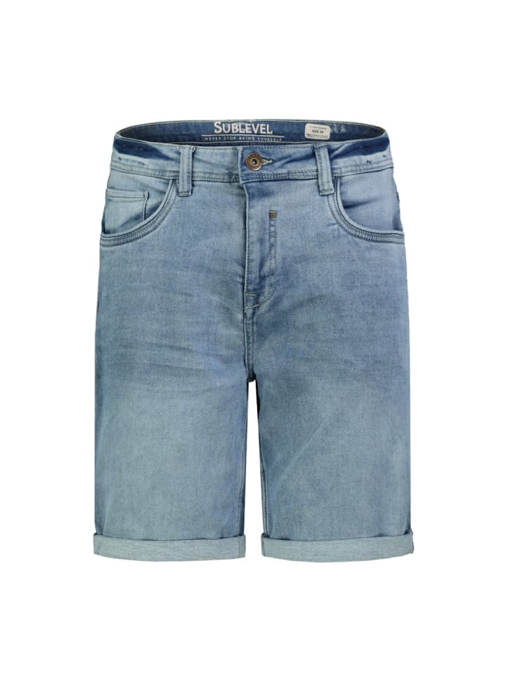 Short in l114 light blue denim