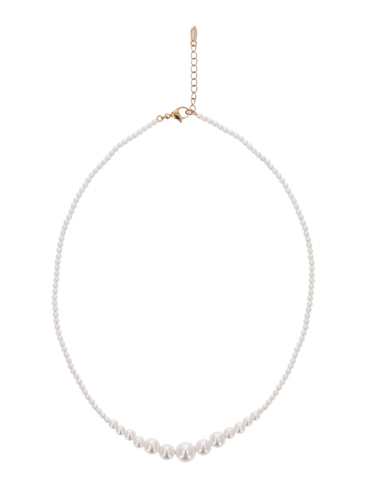 Women Beaded Necklace in White