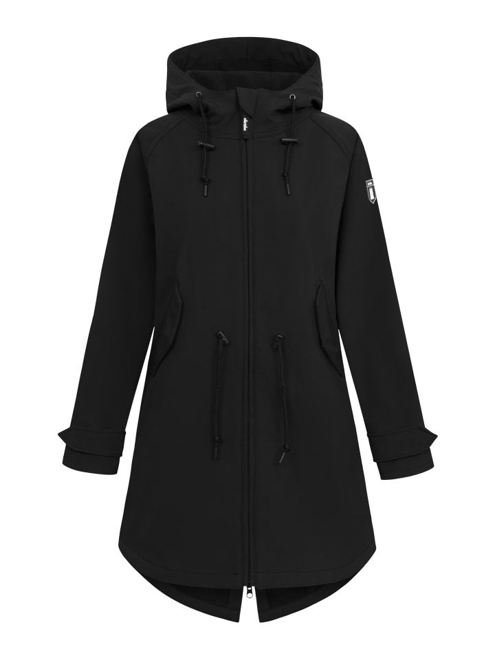 Jacke Island Friese in jet black