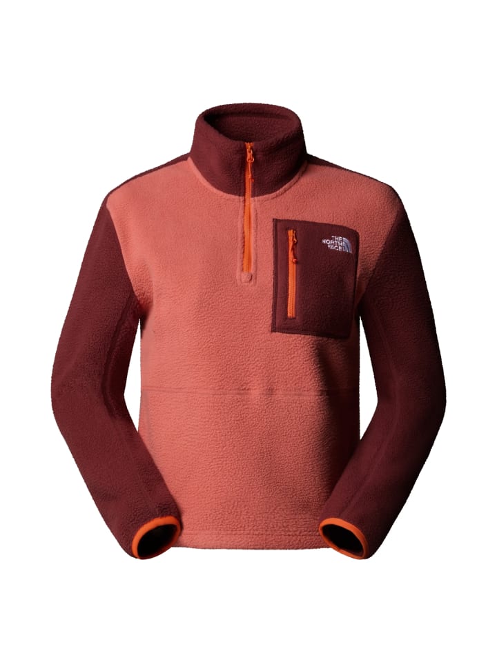Fleecepullover Yumiori 1/4 Zip in Rot