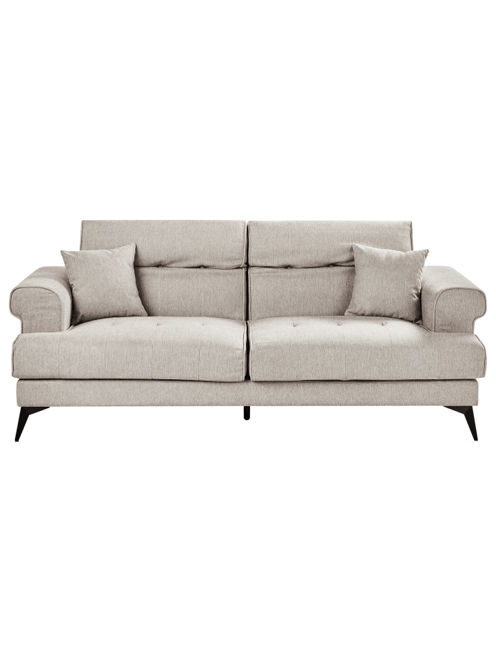 3-tlg 3-Sitzer Sofa SKIVE in Beige