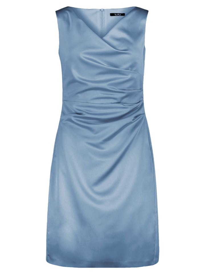 Etuikleid mit Raffung in Bluish Grey
