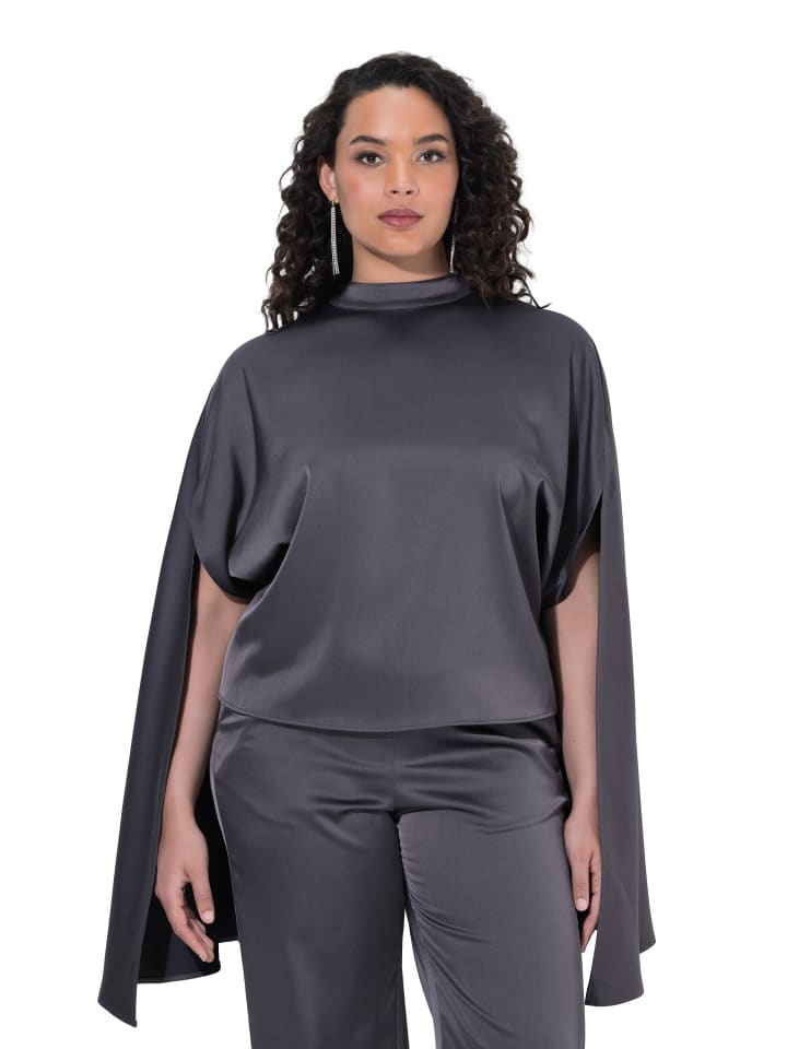Bluse in asphalt