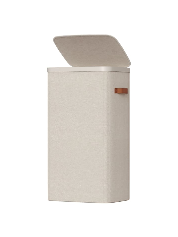 Wäschekorb Brosi in beige - (B)32 x (H)75 x (T)42 cm