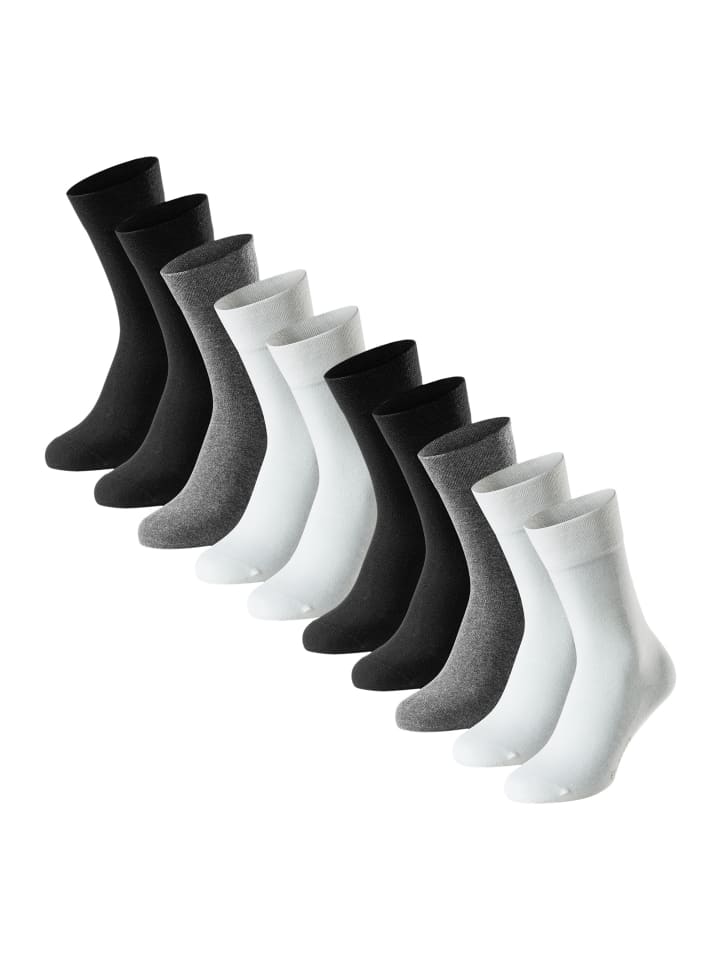 Socken Bluebird in Schwarz / grau / weiß