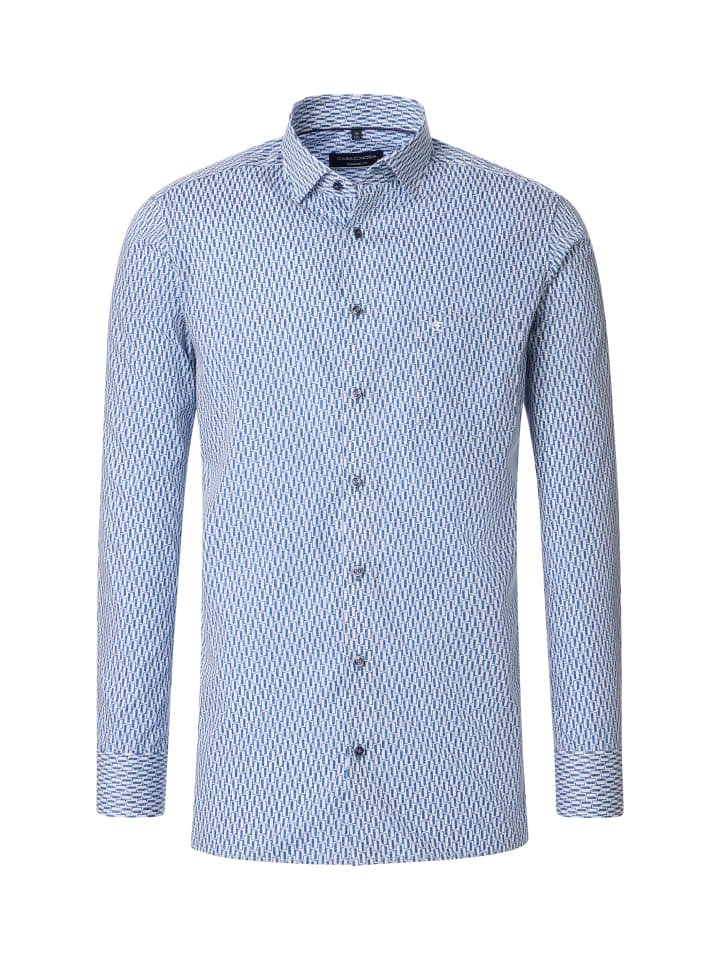 Comfort Fit Businesshemd in Blau