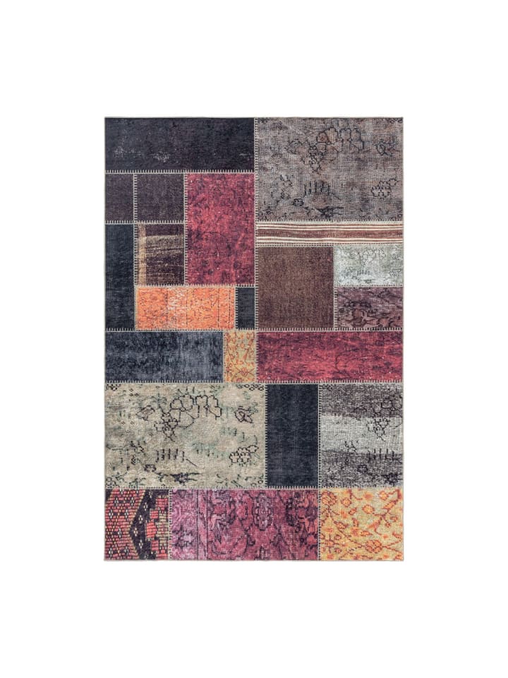 Waschbarer Teppich Federico in Multicolor