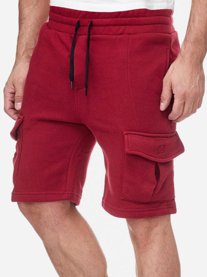 Cargo Sweatshorts "18605" - Shorts - in Bordeaux