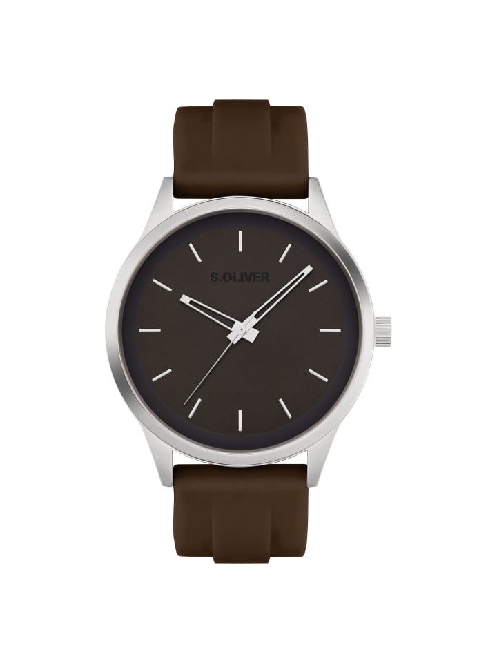 Armbanduhr Sport Silicone in braun
