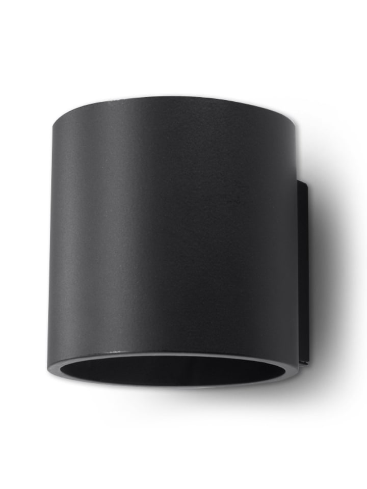 Wandleuchte RODA 1 in Schwarz aluminium Ø runde Lampe loft G9 LED NICE LAMPS