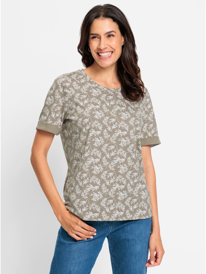 Print-Shirt in schlamm-bedruckt
