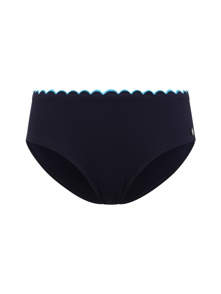 Bikini-Hose in navy-türkis