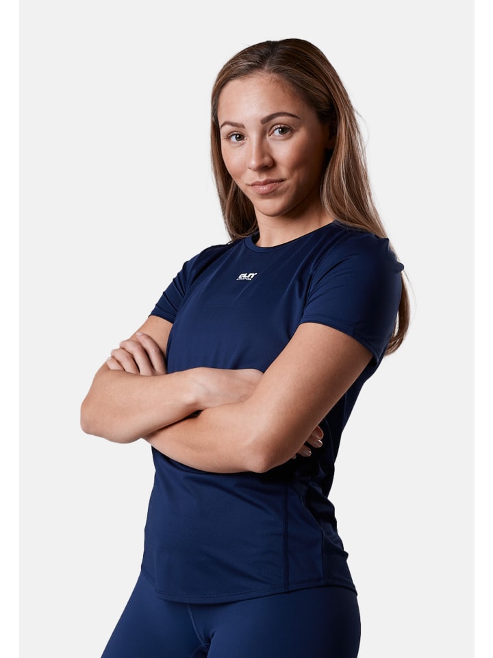 T-Shirt Feather in dark blue